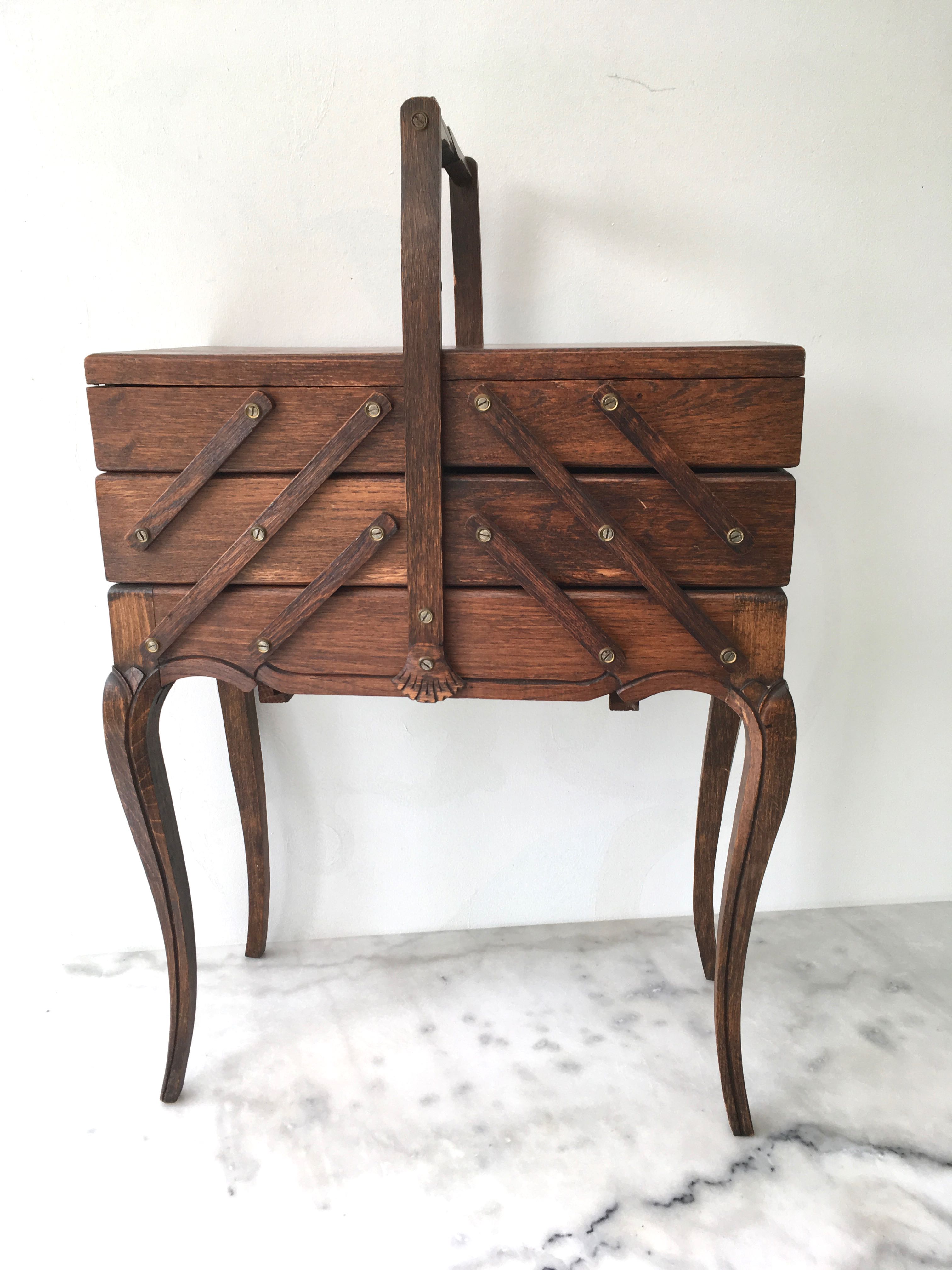 Vintage sewing worker