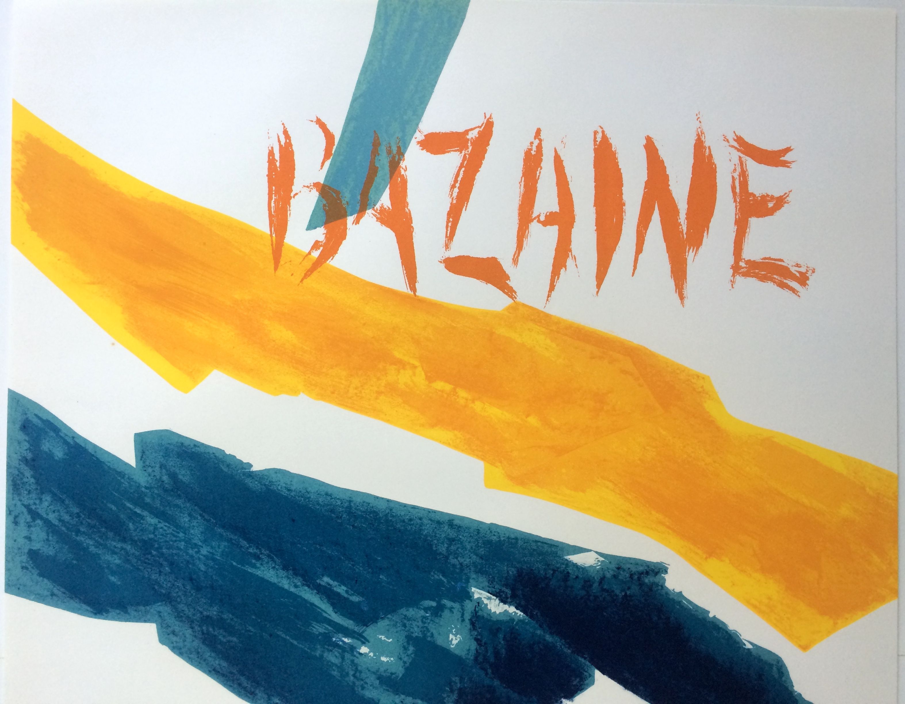 Original exhibition poster made in lithograph