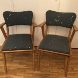Pair of vintage Scandinavian style chairs