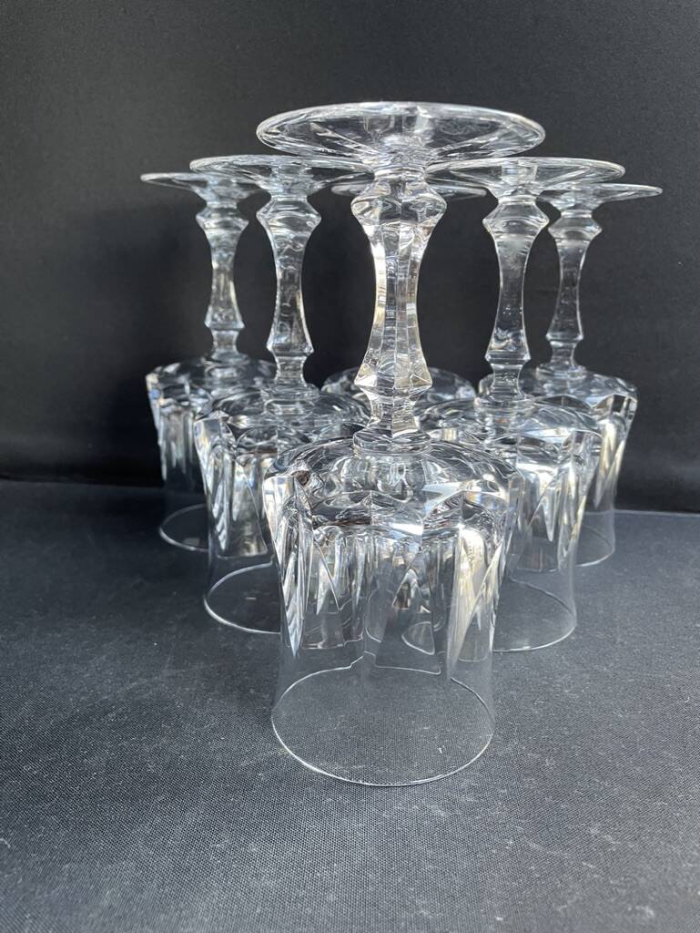 6 water glasses – Cristalleries Royales de Champagne - Bayel