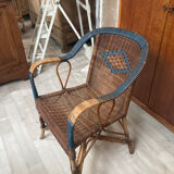 Rattan armchair