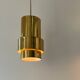 Pair of vintage pendant lights, brass, Sweden 1960