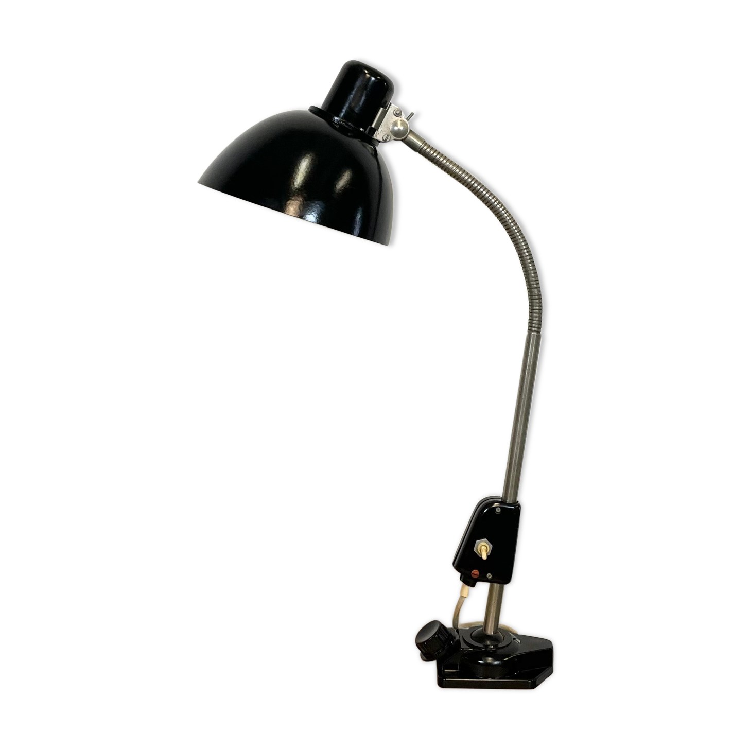 Industrial German Workshop Table Lamp from Reif Dresden, 1950s