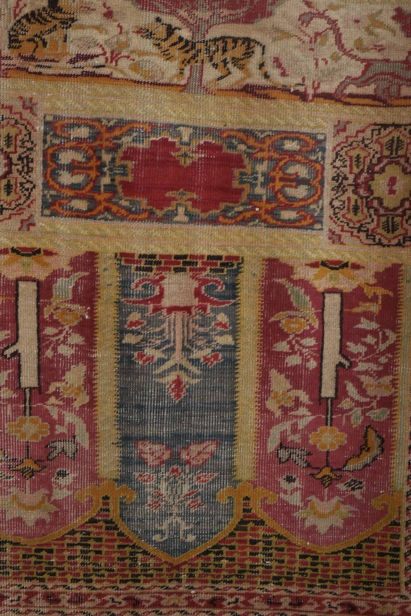 Vintage Turkish handmade rug 115x182 cm