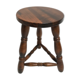 Wooden stool tripod foot