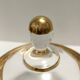 Crystal Trinket Bowl with Gold Details