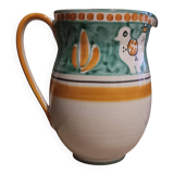 large pitcher Chicken / Birds dipinto r Mano