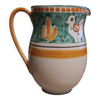 grand pichet Poulet /Oiseaux  dipinto r Mano