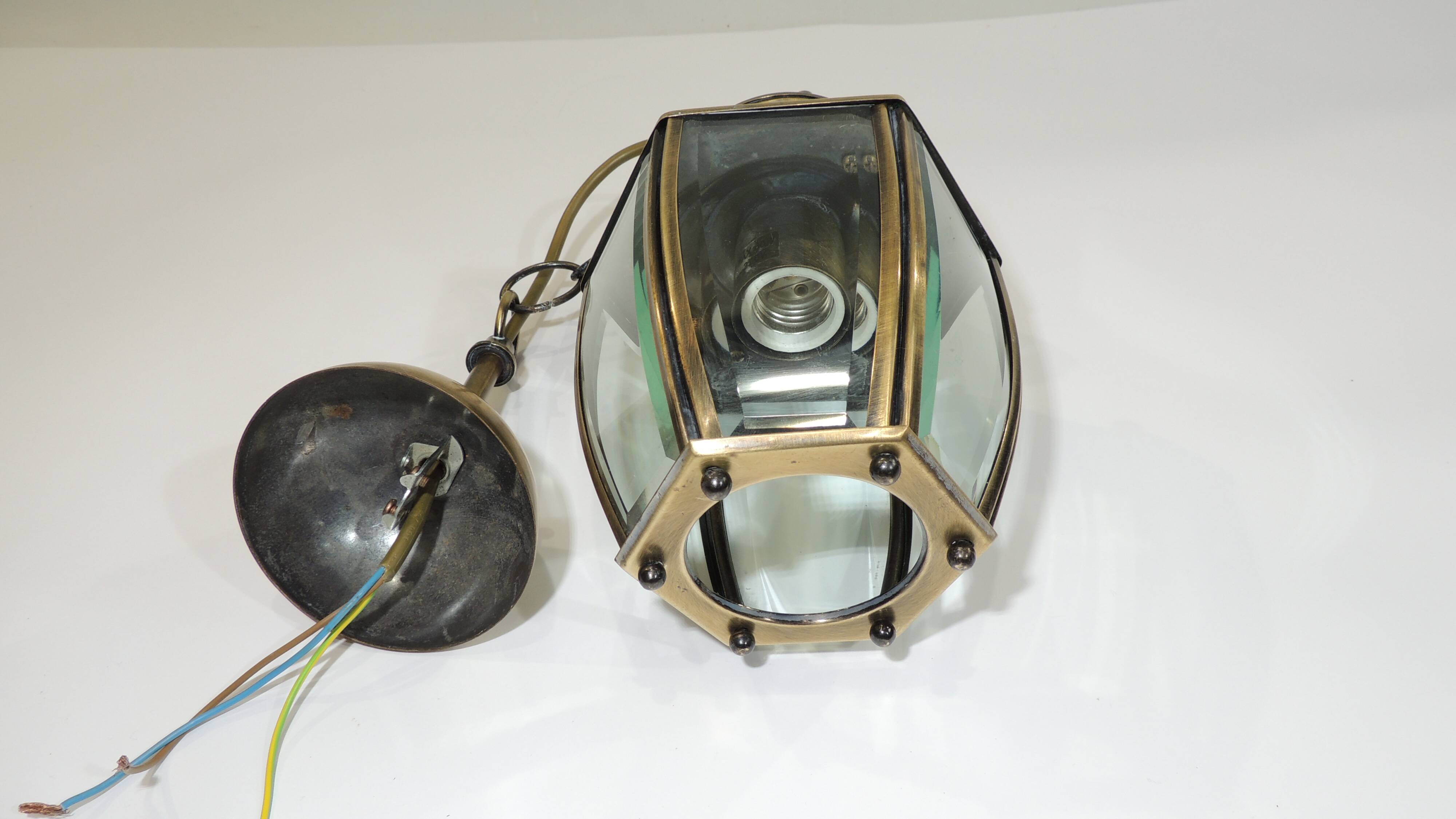 Old 6-sided brass/vintage lantern