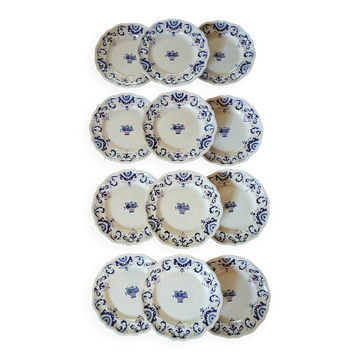 12 antique flat plates from Longchamp