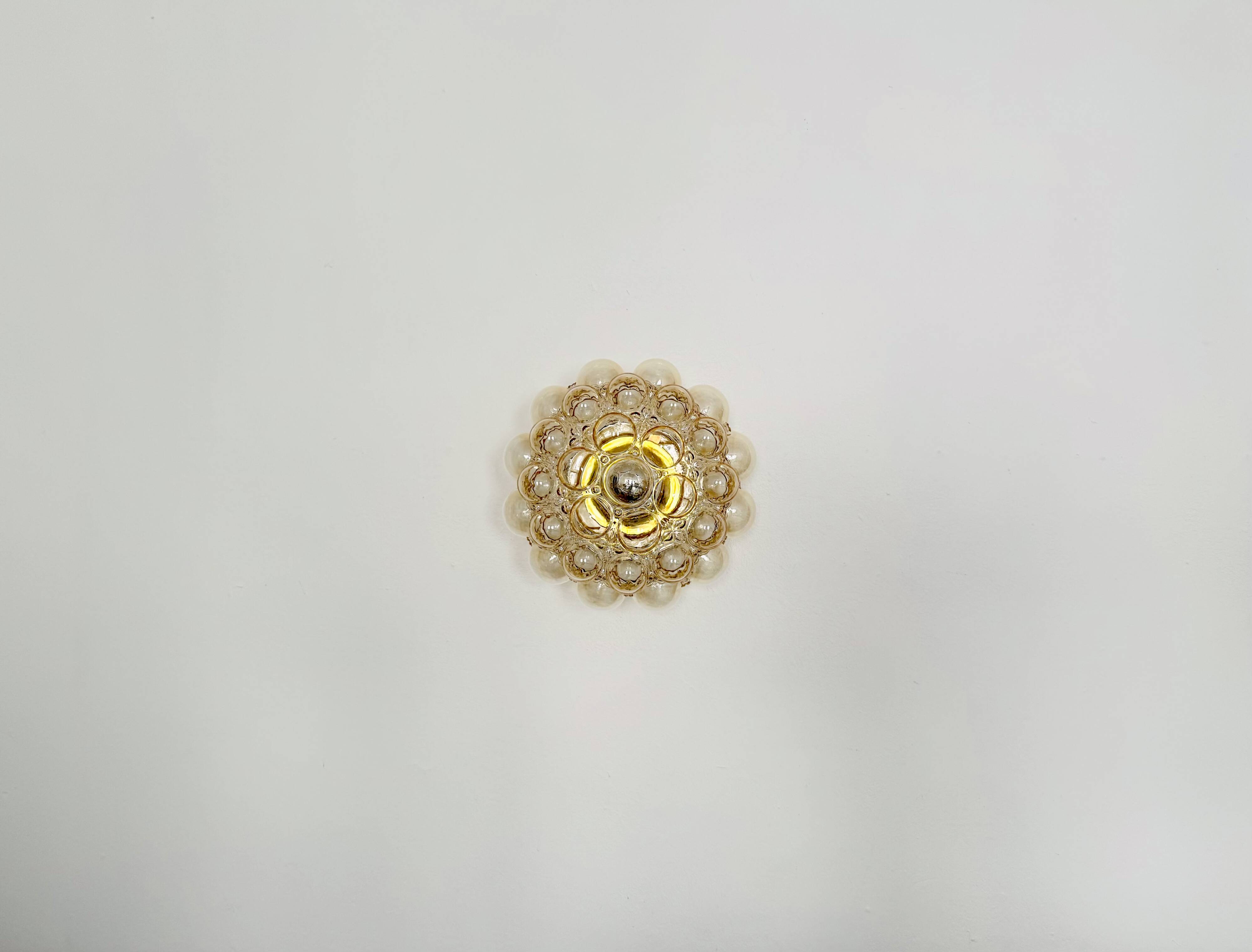 1 of 7 Large Bubble Glass Wall Lamps or Flush Lights by Helena Tynell