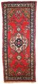 Tapis vintage fait main Hamadan persan 81cm x 194cm (années 1960)