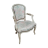 Louis XV armchair in white lacquered wood