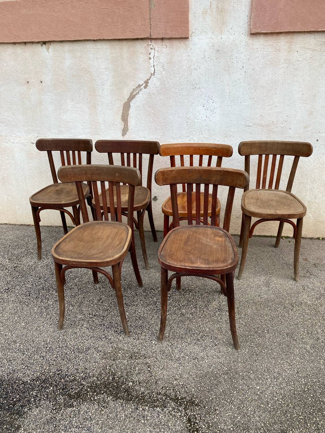 Set of 6 bistro chairs