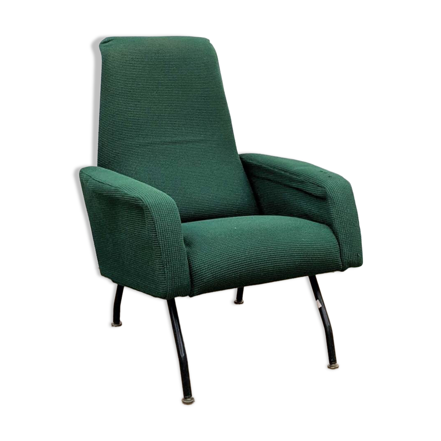 Green modernist armchair