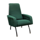Green modernist armchair