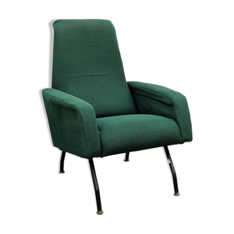 Green modernist armchair