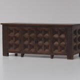 Buffet rustique brutaliste espagnol, années 1960