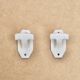 White porcelain coat hooks, 1950s