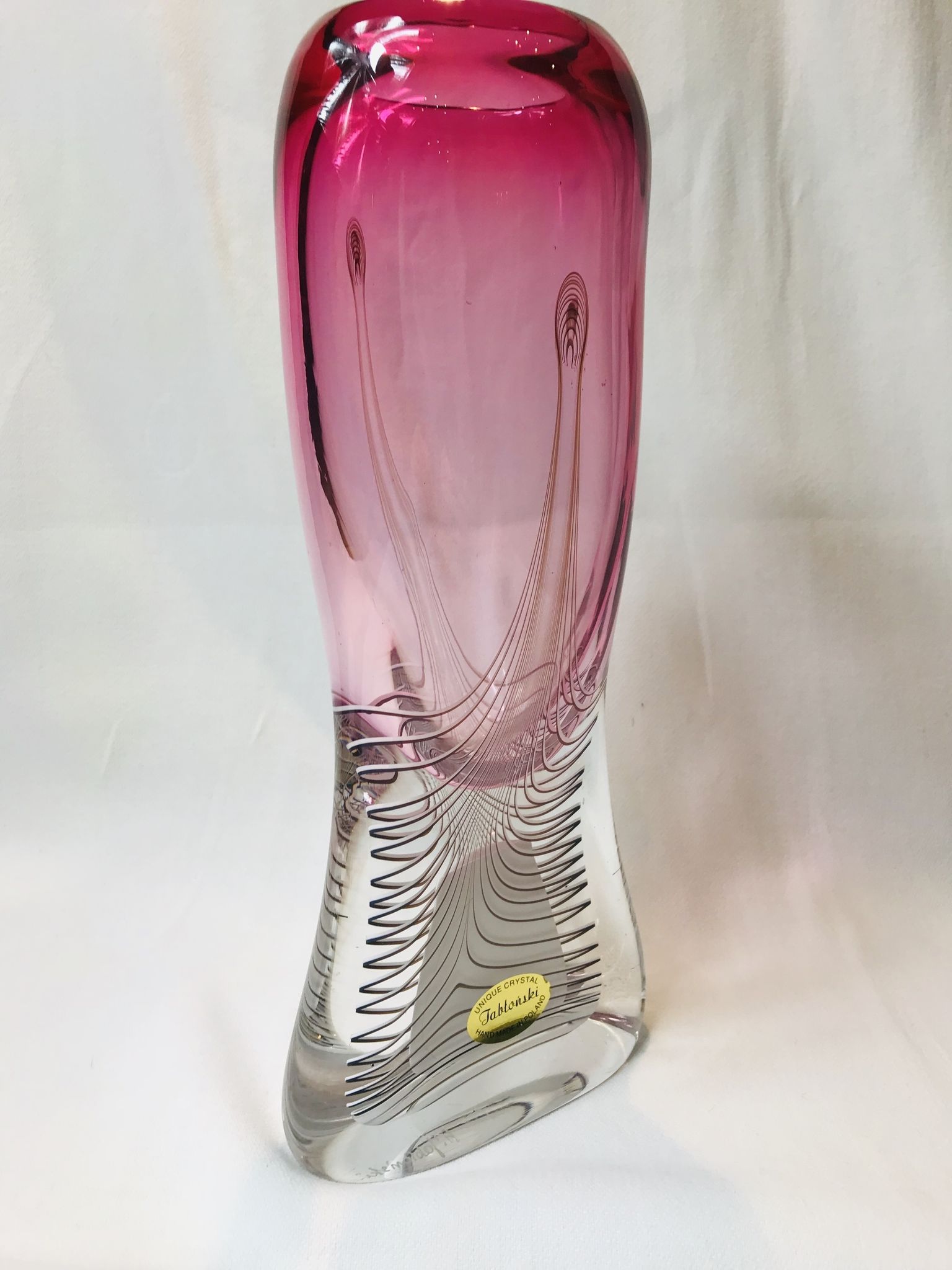 Crystal vase, design Adam Jabłoński Art Glass