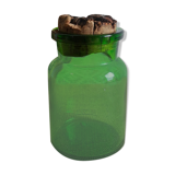 Pot bocal d'apothicaire vert Lever ancien