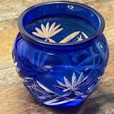 Val St Lambert crystal ball vase
