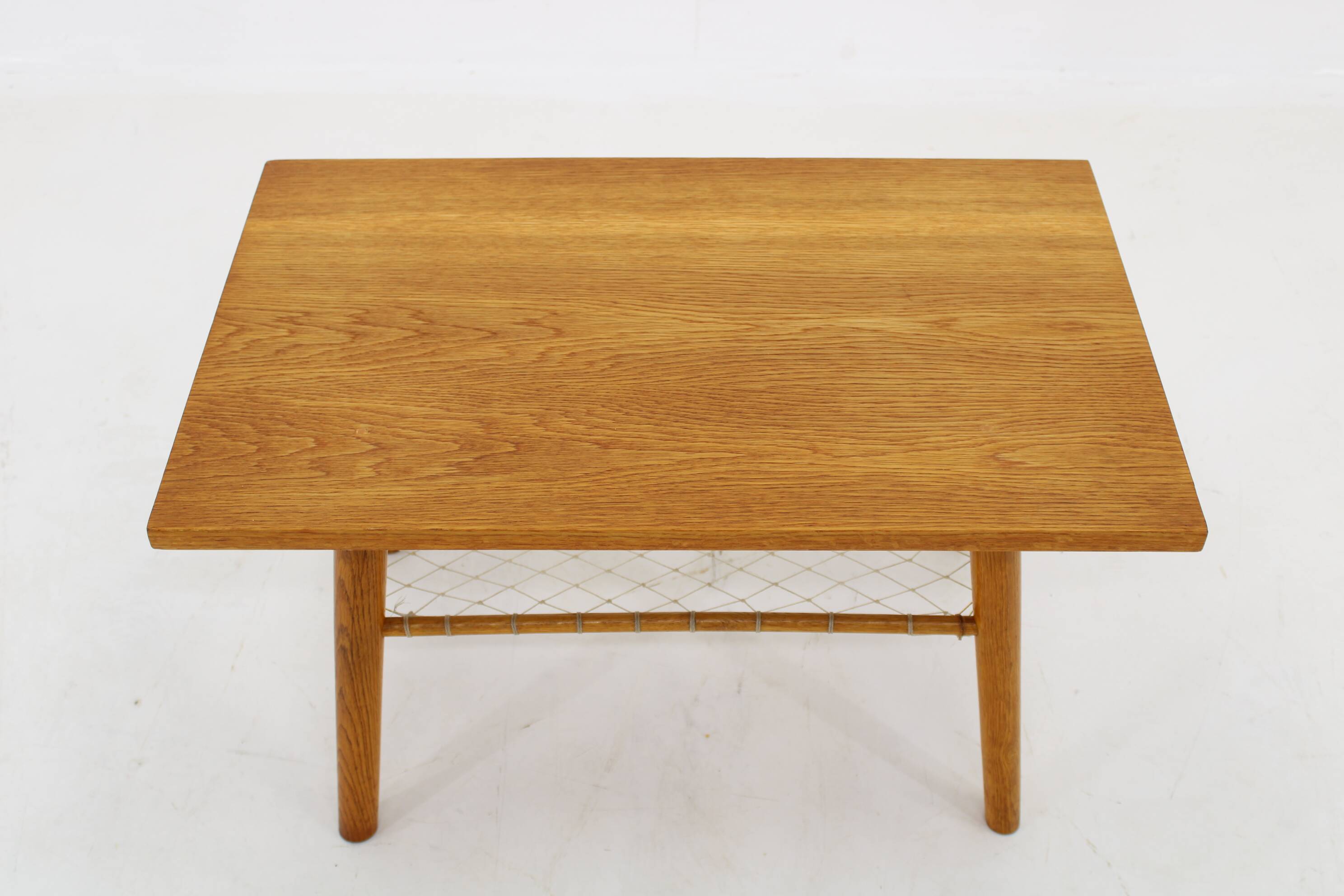 1960s Oak Side/Coffee Table, Czechoslovakia