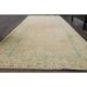 1970s Vintage Turkish Oushak Handmade Wool Cotton Orange Runner Rug 108x312