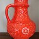 Red vase West Germany