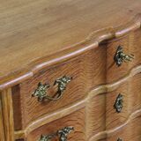 Commode vintage danoise de style brutaliste en chêne clair, dans le style de Henning Kjærnulf, années 1960