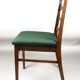 Chaise à manger verte vintage années 1970