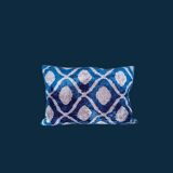 Housse Ikat en Velours de Soie