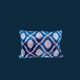 Housse Ikat en Velours de Soie