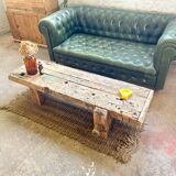 Old workbench with low TV cabinet / coffee table / bench