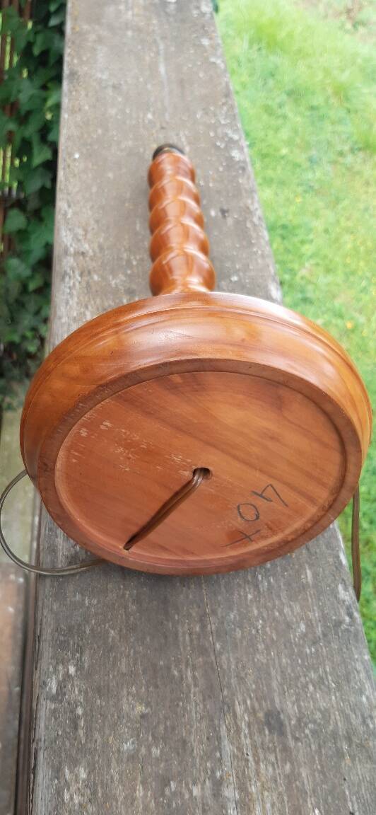 Vintage turned wood lamp FREE DELIVERY