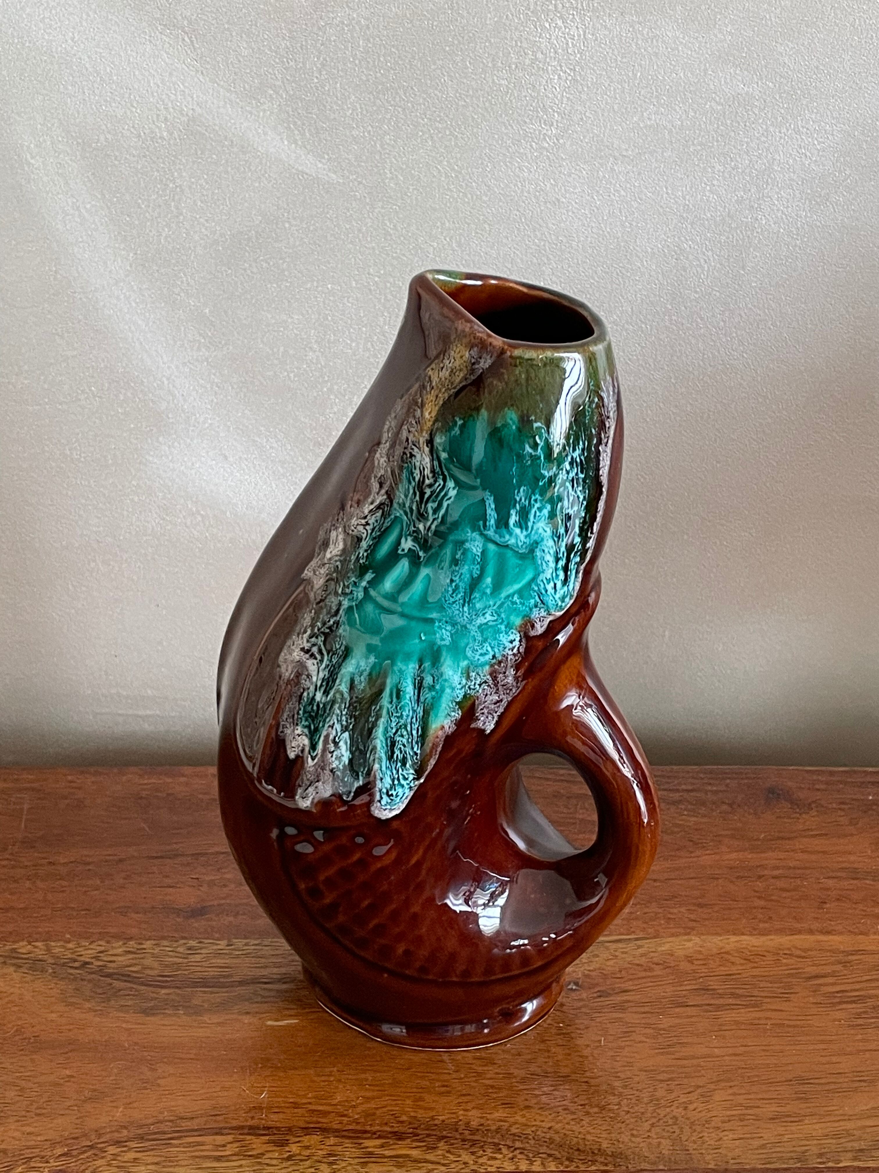 Pitcher vase fish Vallauris