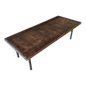 table basse rustique - industrielle