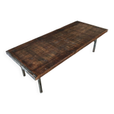 Table basse rustique industrielle