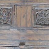 Antique carved wooden window and shutter from Rajasthan