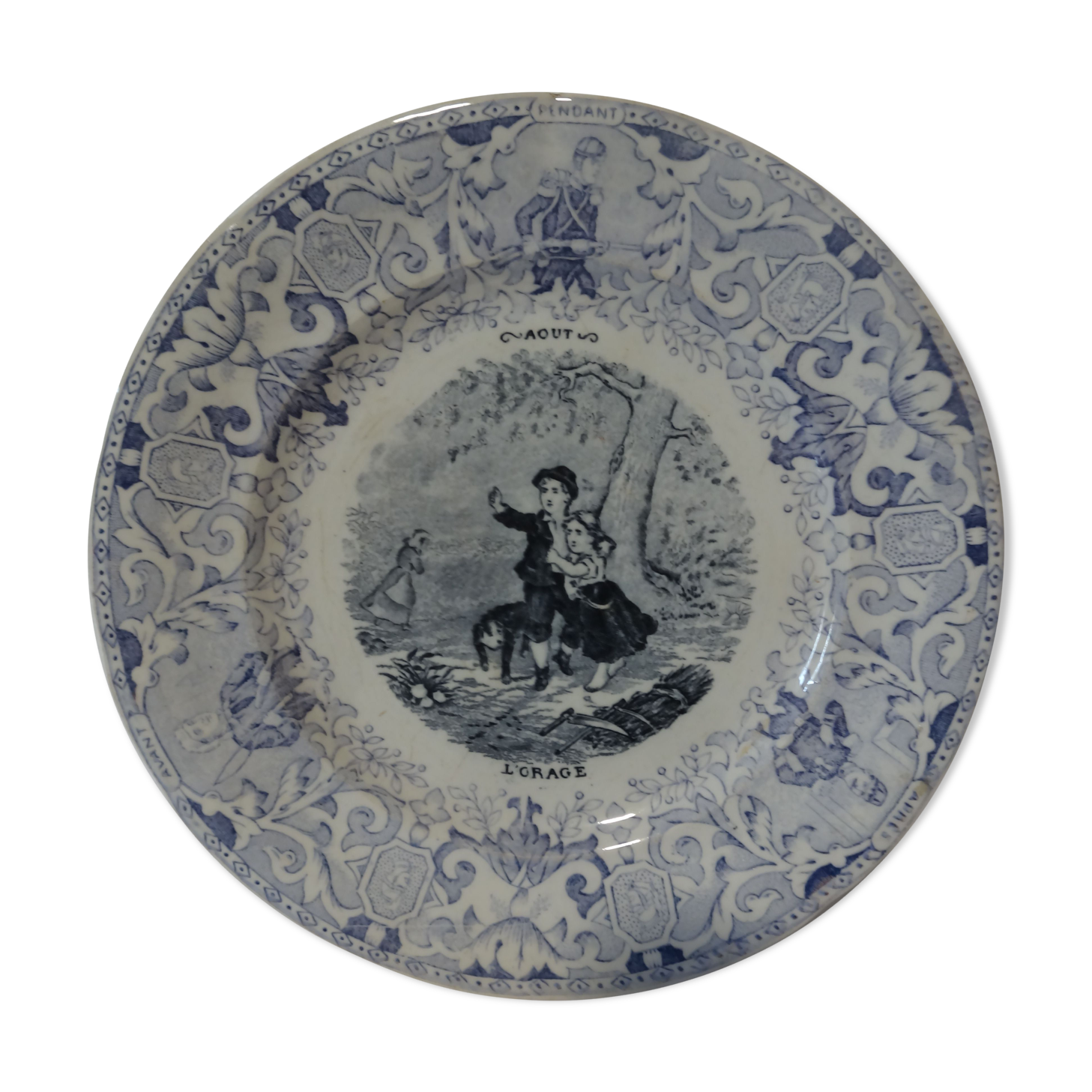 old plate the storm