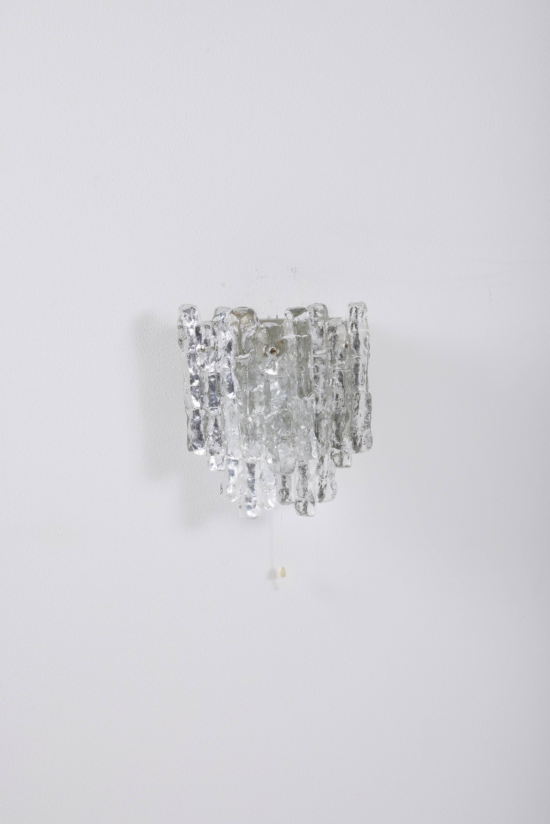 Julius Theodor Kalmar Frosted Glass Wall Lamp