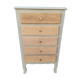 Grey & wood rag picker 5 drawers