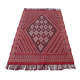 Traditional Ethnic Red Artisan Rug, Geometric Berber Rug