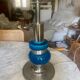 Lamp foot in ceramic and chrome 70s