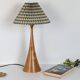 Lampe en bois tourné