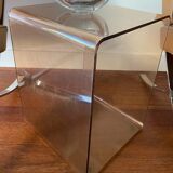 Cube in smoked plexiglas, 70S