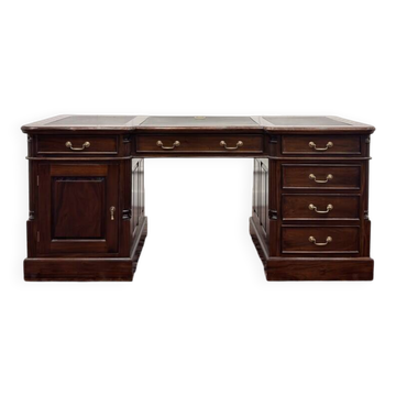 Bureau anglais classique avec cuir noir