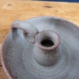 Ceramic cellar rat candle holder