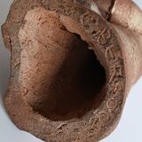 Sculpture in chamotte clay by Claude Bersoux