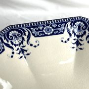 Art Nouveau, earthenware fruit bowl Sarreguemines model Sinceny around 1900